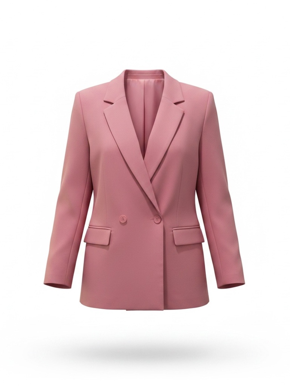 H&M Pink Double-Breasted Blazer